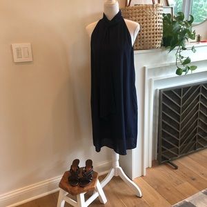 Worthington Sleeveless MIDI Mock Neck Dress with Front Sash -Size M